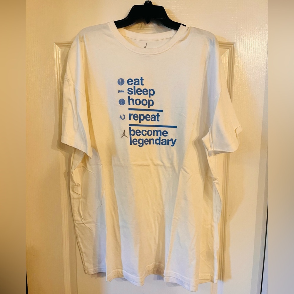 White Jordan graphic tee